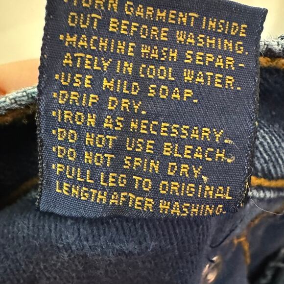 Murjani Vintage High Rise Tapered Jeans Made in Hong Kong 100% Cotton Sz 13 - Picture 8 of 9